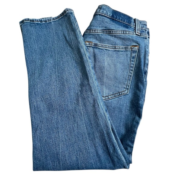 Abercrombie & Fitch Womens 6 Short Distress Ultra High Rise Ankle Straight Jeans - Picture 1 of 8